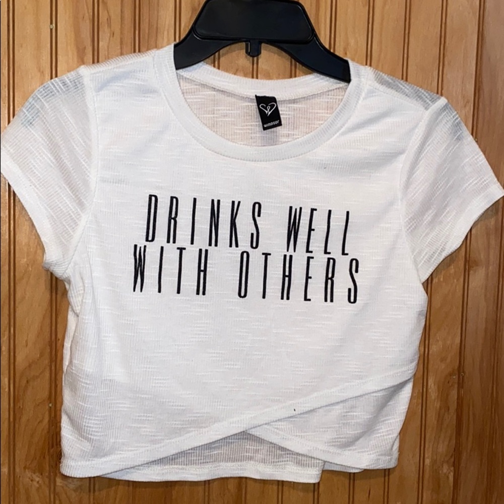 Graphic crop top